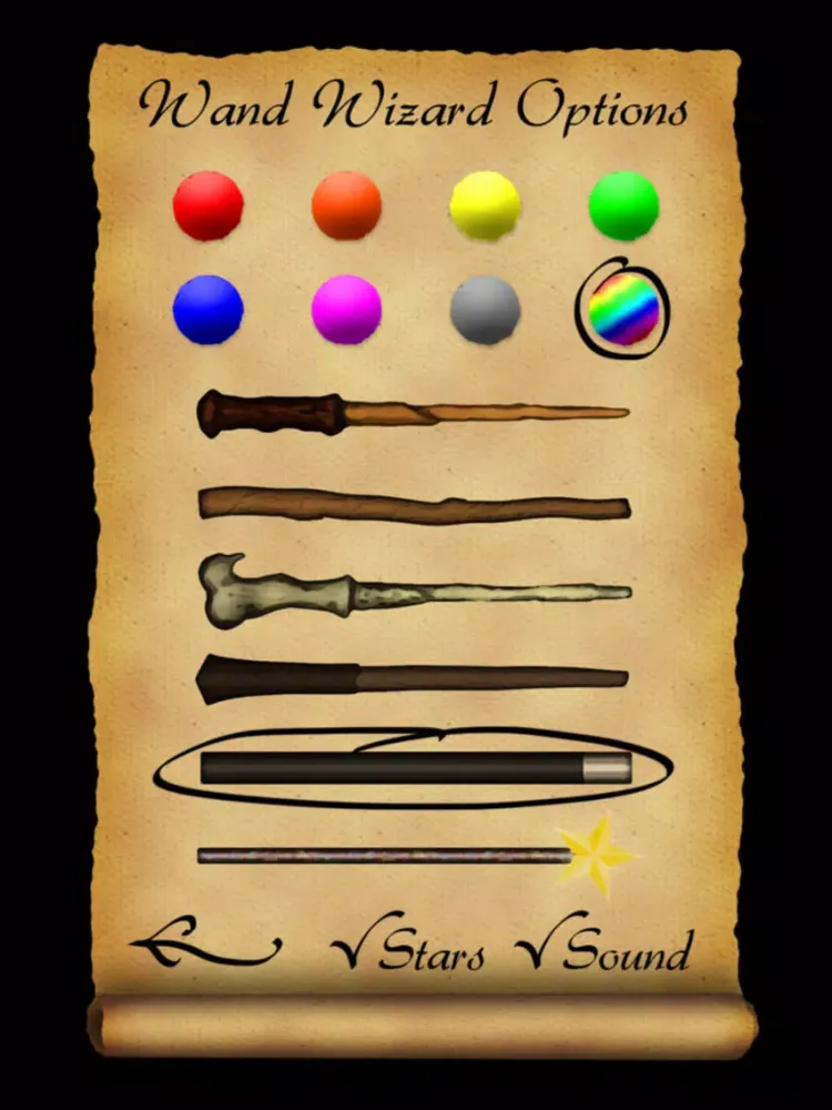 Tangkapan layar Wand Wizard iPad 