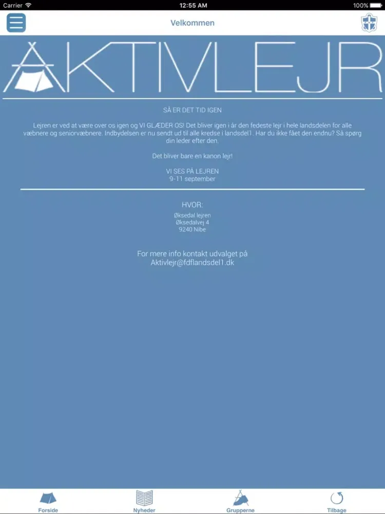 Screenshot di FDF LD1 Aktivlejr iPad 