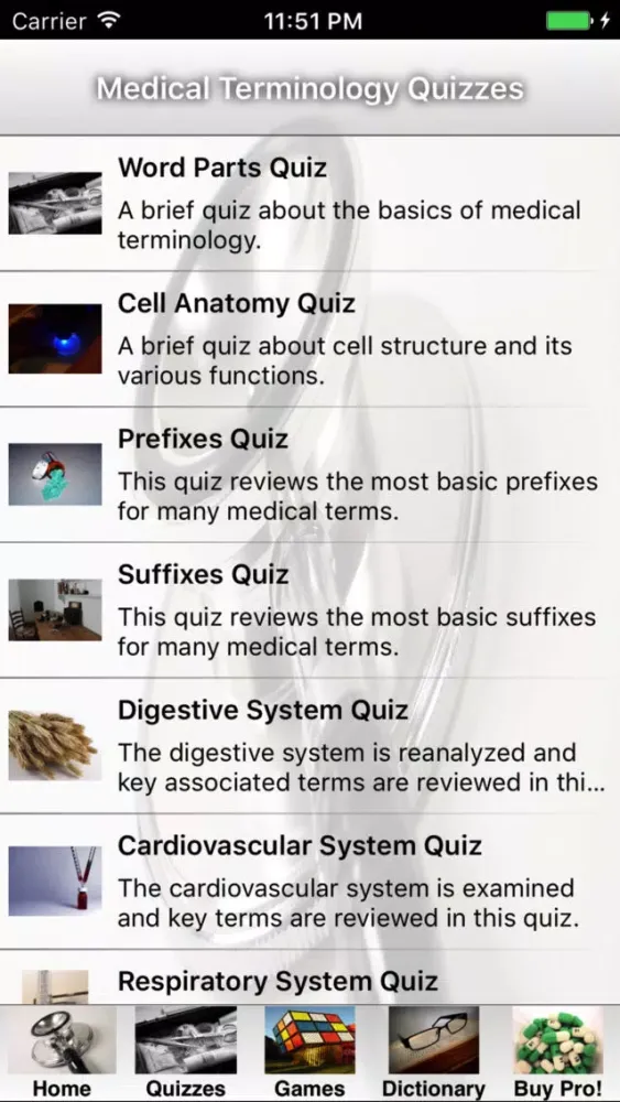 Tangkapan layar Turnkey Medical Terminology™