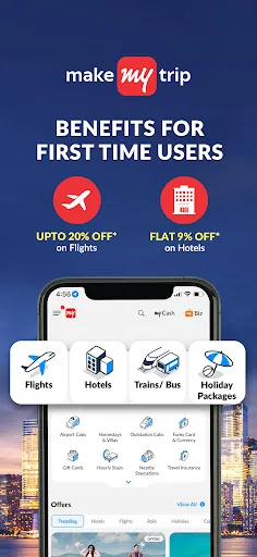 Скриншоты MakeMyTrip - Flights & Hotels