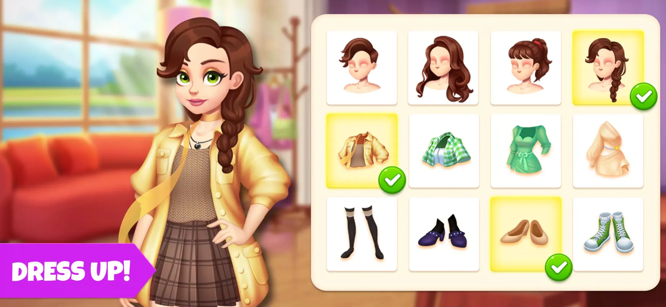 Tangkapan skrin Makeover Blast