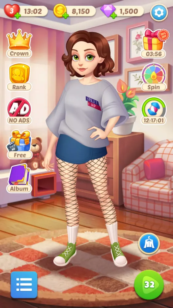 Tangkapan skrin Makeover Blast
