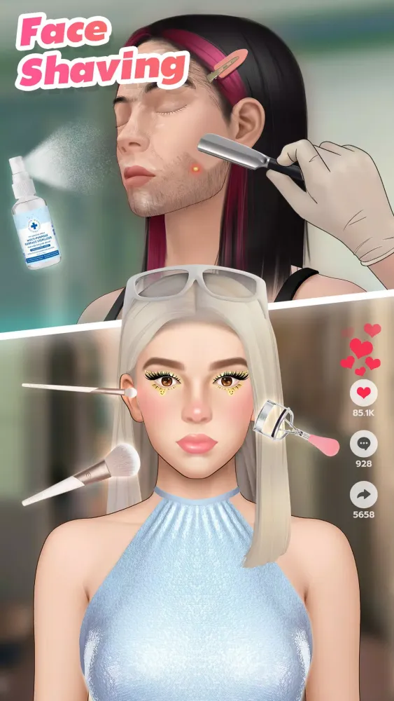 Makeup ASMR: Makeover Story سکرین شاٹس