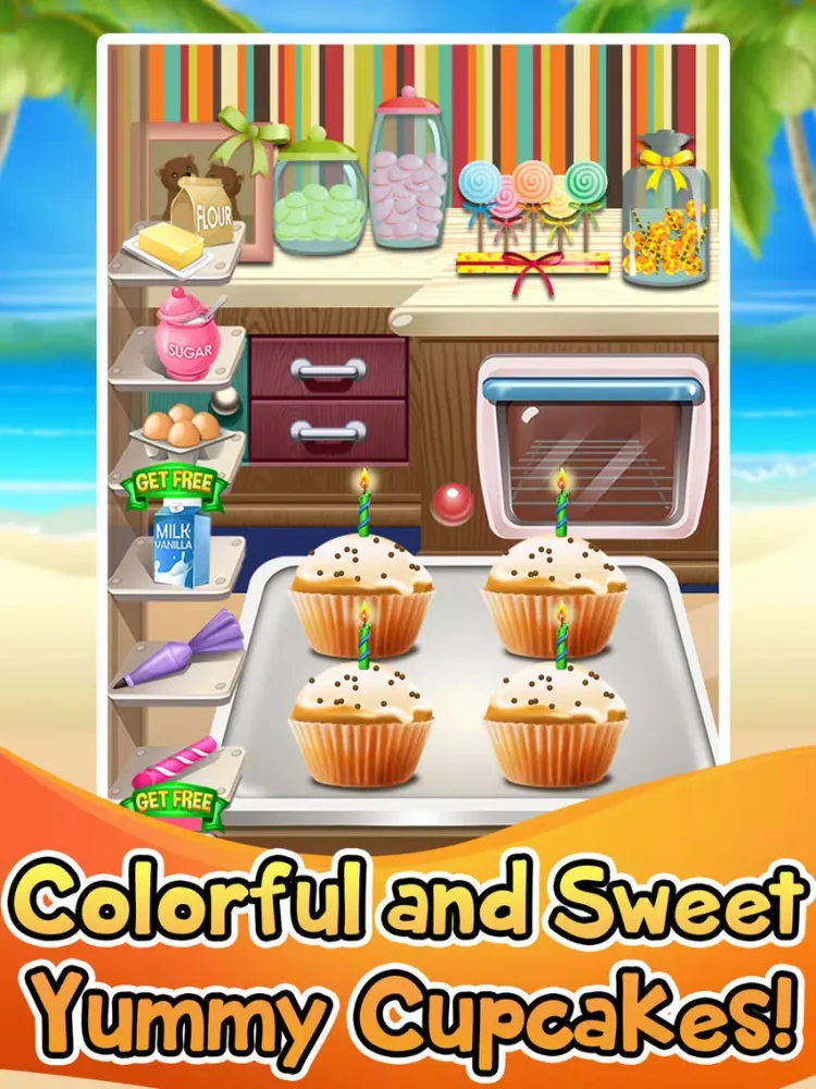 صور Summer Food Maker Vacation - Cake Making Salon & Candy Make Kids Cooking Games for Girls & Boys! iPad 