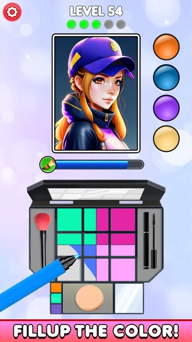 ภาพหน้าจอของ Color Mixing: DIY Makeup Kit