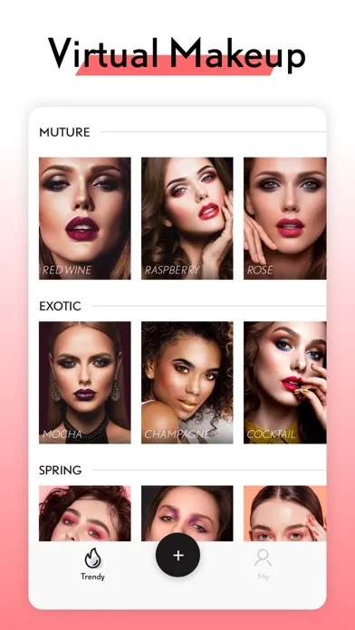 Tangkapan layar LOOX: Face Shape Test, AI Hair