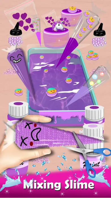 Capturas de tela do Piping Bags - Makeup Slime Mix