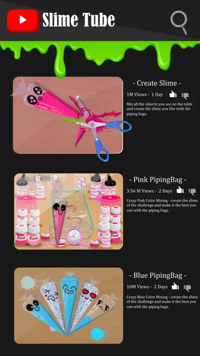 Capturas de tela do Piping Bags - Makeup Slime Mix