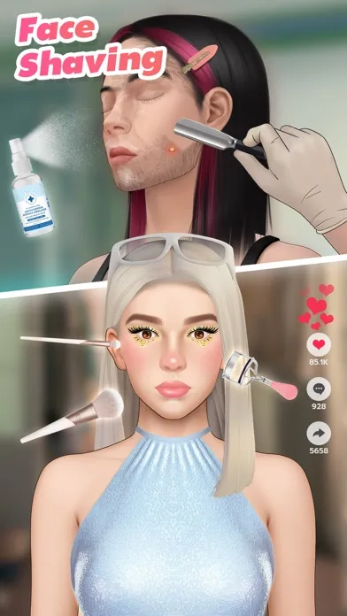Zrzuty ekranu Makeup ASMR: Makeover Story