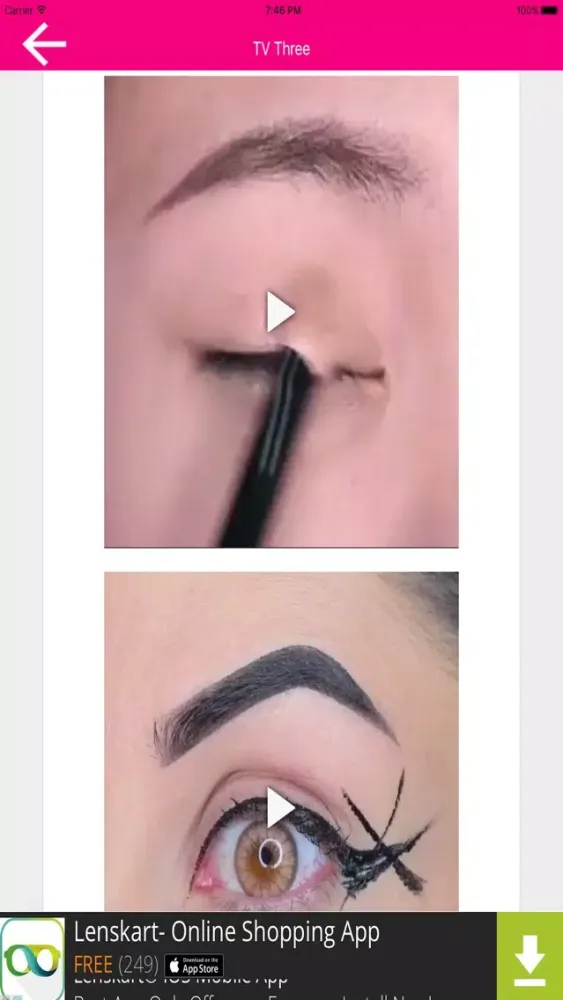 Zrzuty ekranu MakeUp Videos Plus