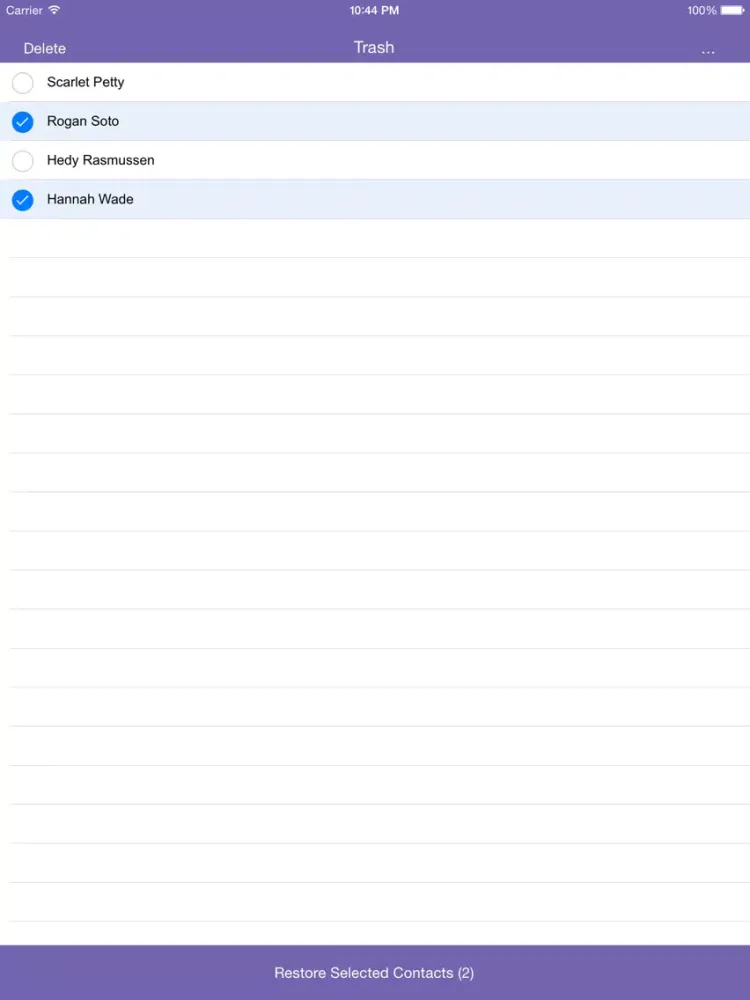 Contact Spring Cleaner - Delete/Restore multiple contacts and Manage your contacts efficiently iPad  স্ক্রিনশট