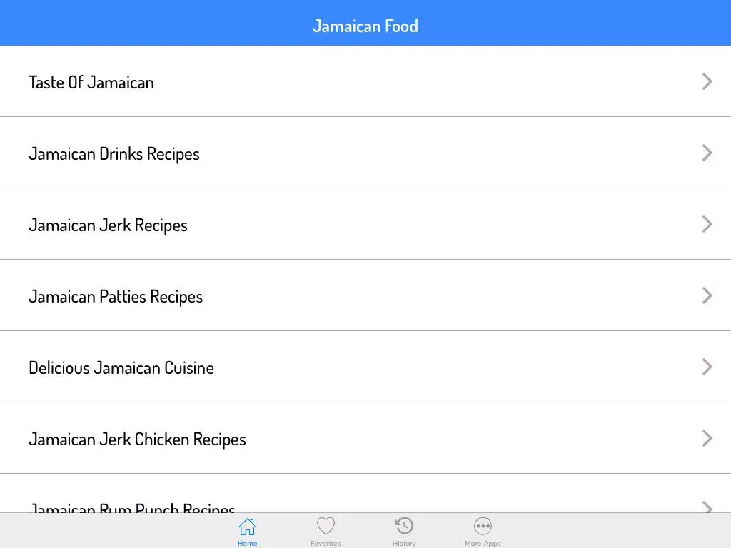Jamaican Food Recipes - Jamaican Cuisine iPad  Screenshots