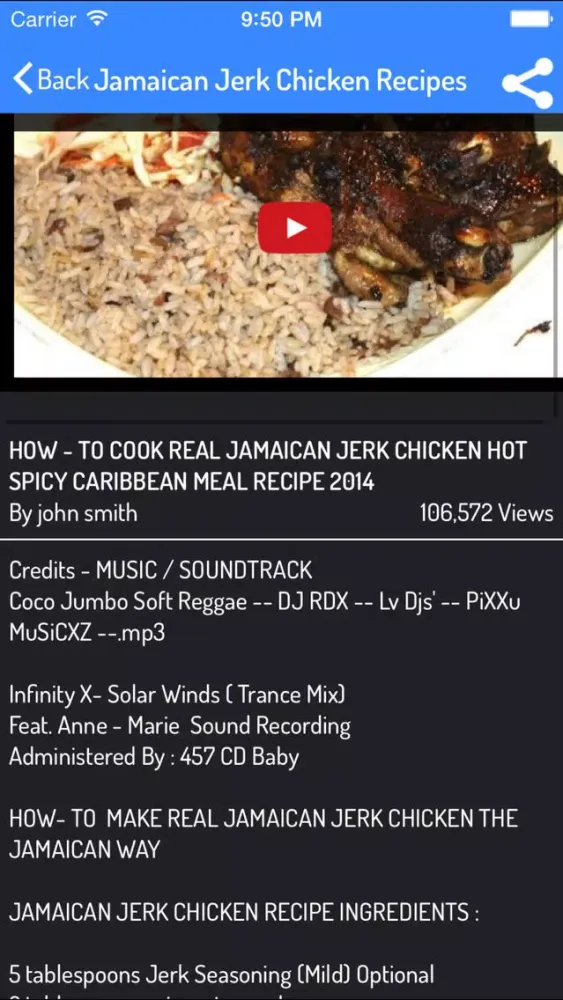 Jamaican Food Recipes - Jamaican Cuisine Screenshots