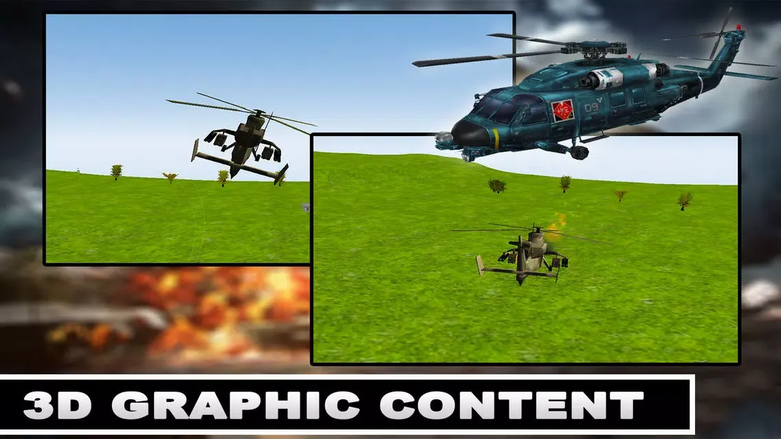 Capturas de pantalla de Modern Helicopter Battle 3D - Gunship Strike Sim