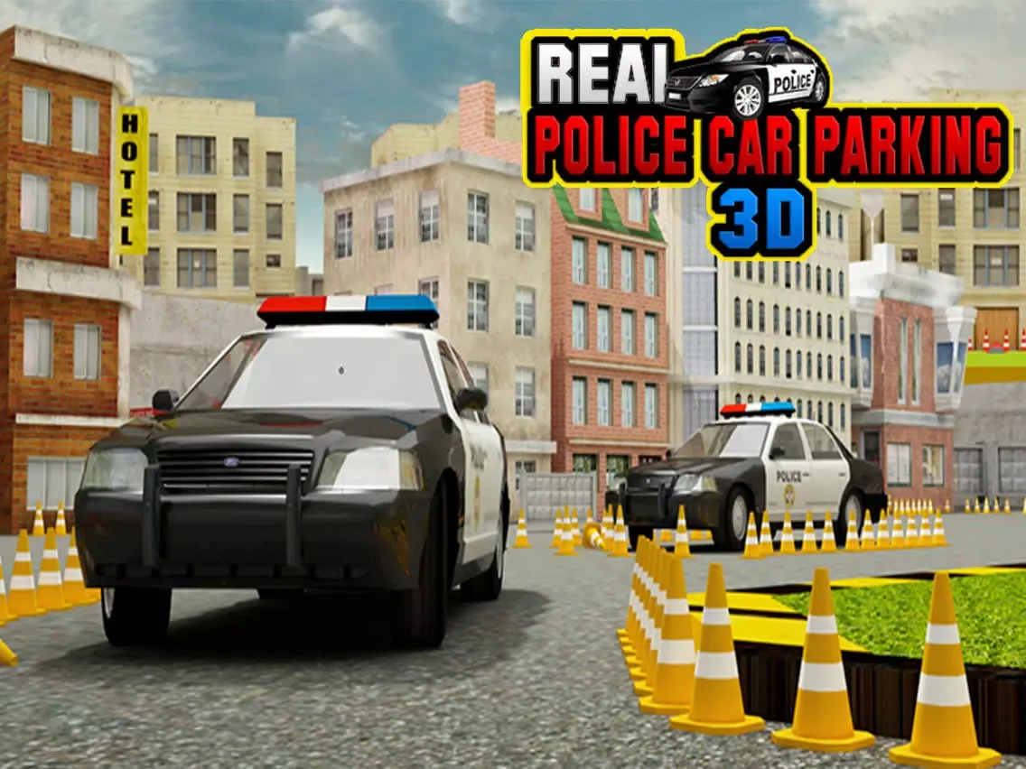 Real Police Car Parking Simulator 3D Game iPad  Screenshots