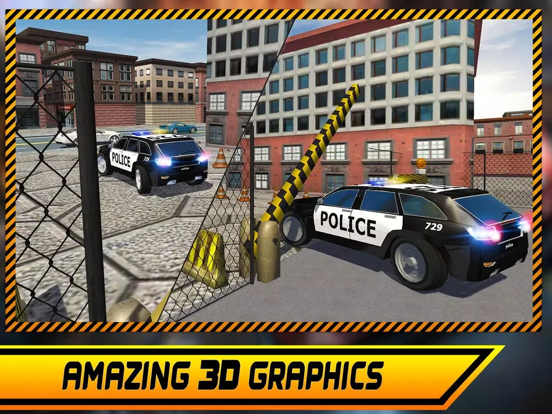 Real Police Car Parking Simulator 3D Game iPad  Screenshots