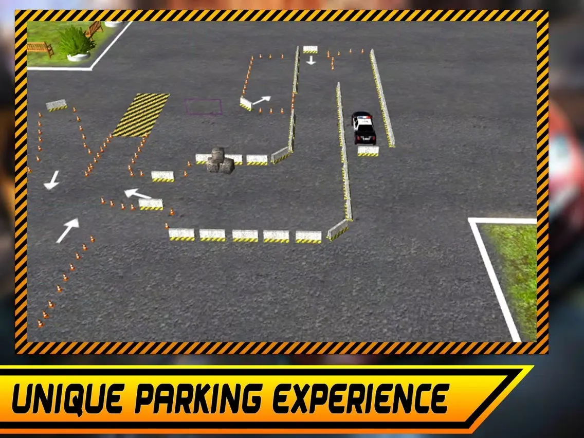 Real Police Car Parking Simulator 3D Game iPad  Screenshots