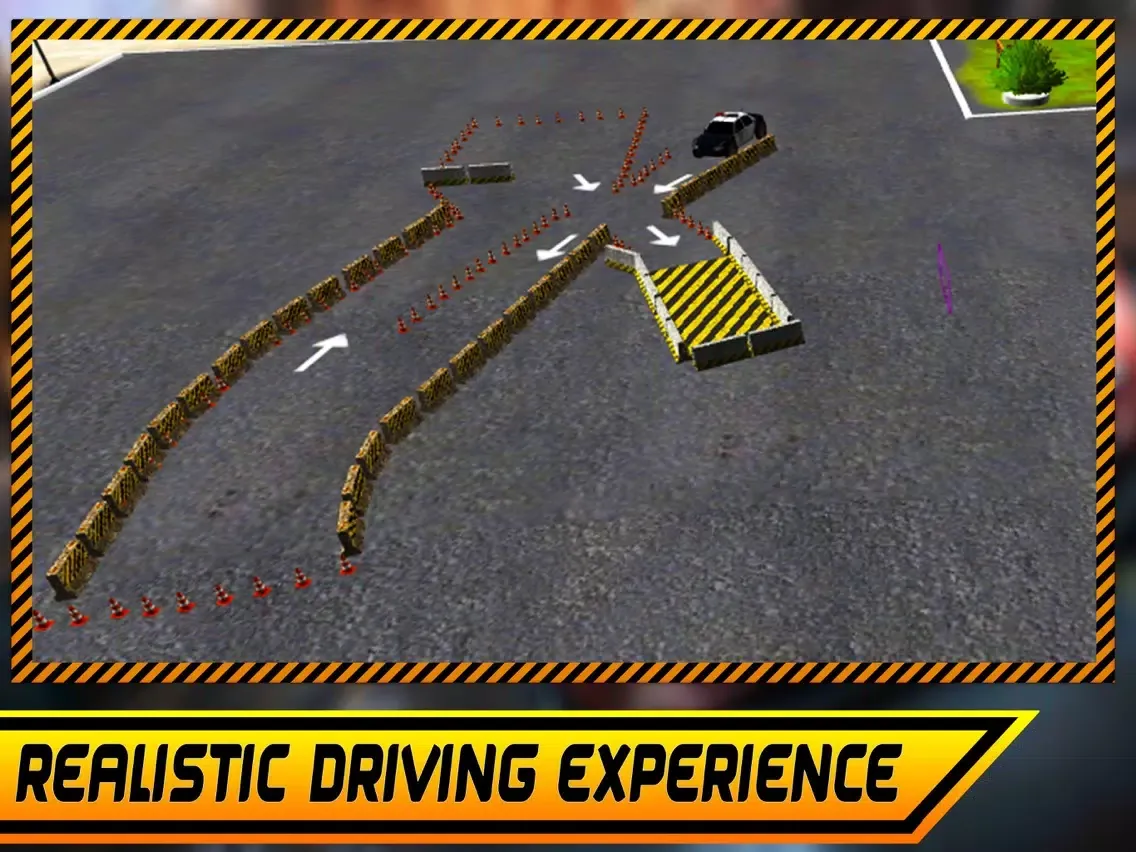 Real Police Car Parking Simulator 3D Game iPad  Screenshots