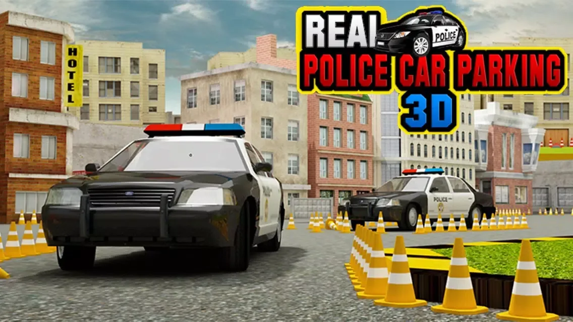 Real Police Car Parking Simulator 3D Game Screenshots