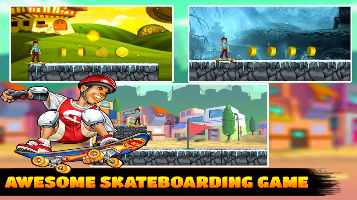 Tangkapan layar Epic Skater Man Game