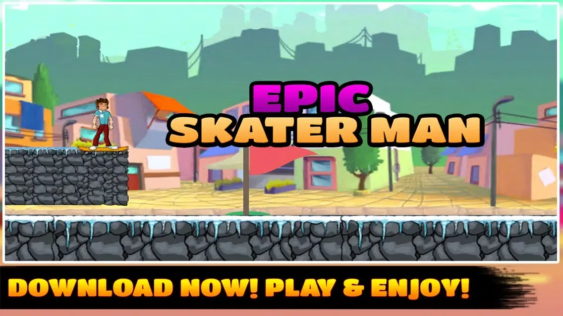 Tangkapan layar Epic Skater Man Game