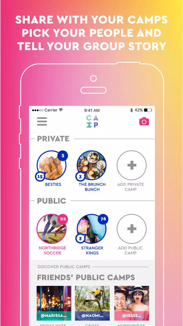 Capturas de pantalla de Camp - Group Threads