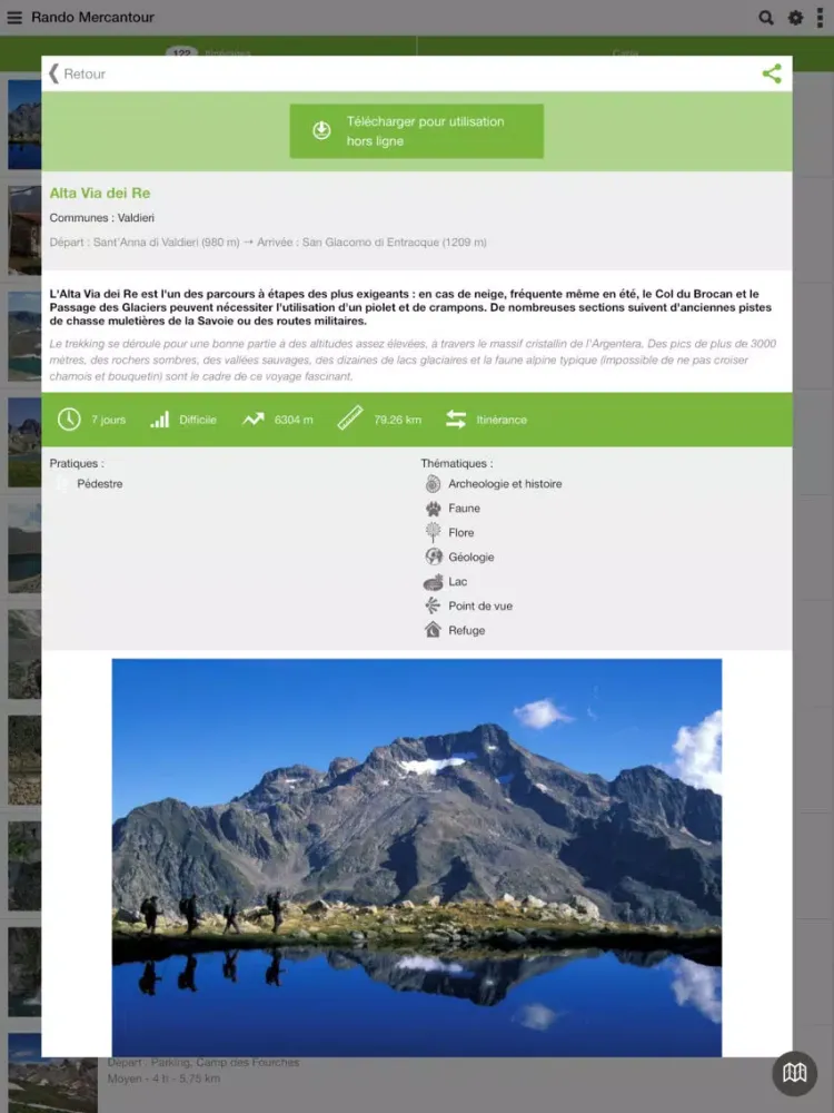 Rando Marittime Mercantour iPad 应用截图