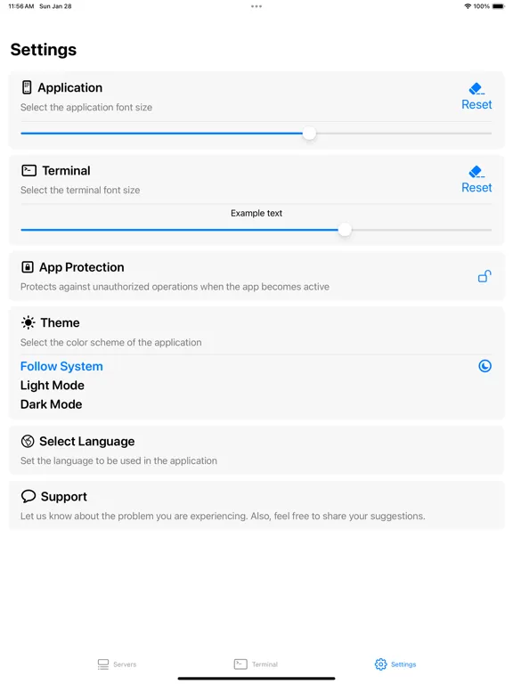 Terminal# iPad  স্ক্রিনশট