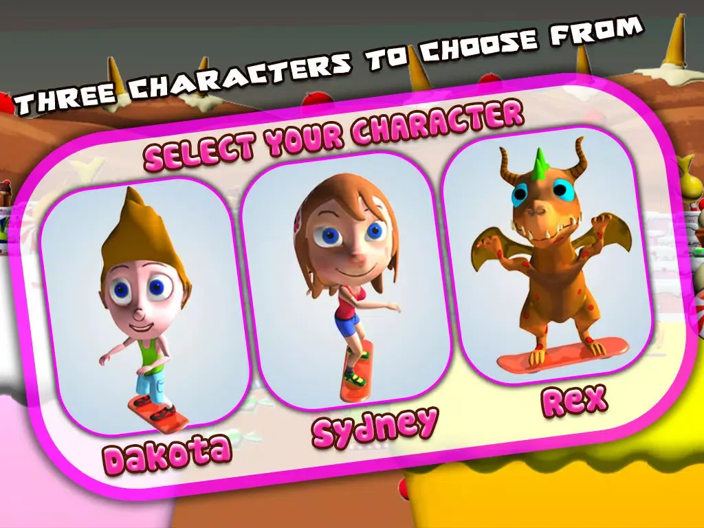 Capturas de tela do Candy City Sky Surfers - Skateboard/hoverboard-surfing run game for boys and girls: Crush your competition! iPad 