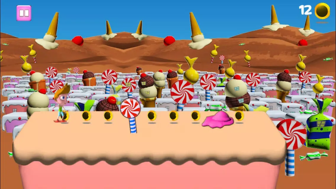 Capturas de tela do Candy City Sky Surfers - Skateboard/hoverboard-surfing run game for boys and girls: Crush your competition!