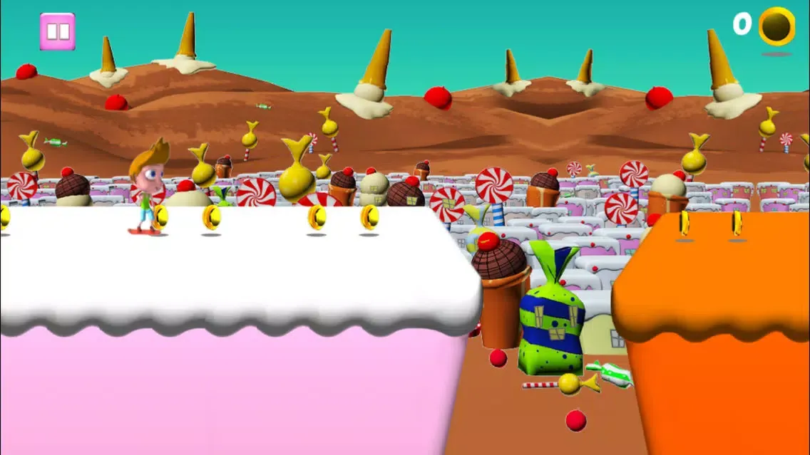 Capturas de tela do Candy City Sky Surfers - Skateboard/hoverboard-surfing run game for boys and girls: Crush your competition!