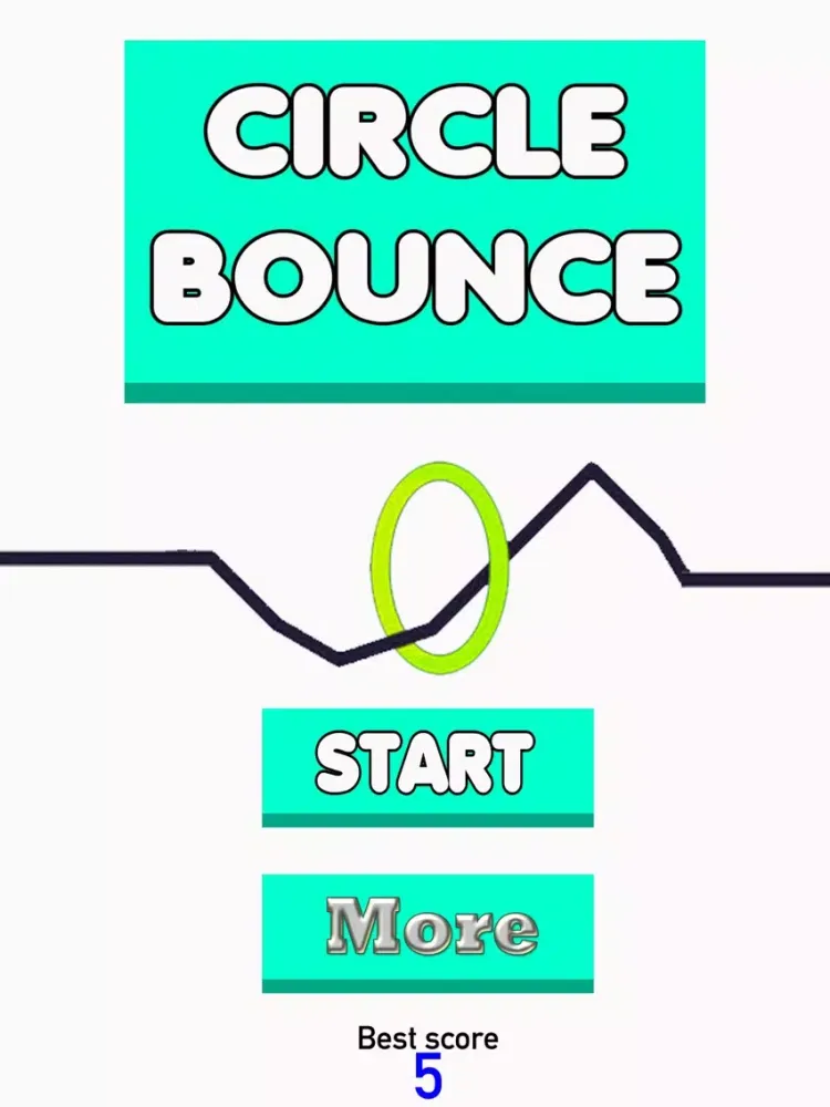 Tangkapan skrin Circle Bounce Arcade - A Retro Retry Game iPad