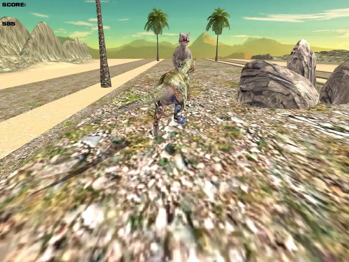 Zrzuty ekranu Dinosaur Run 3D - A Jurassic Dino Race Adventure Free Games iPad 