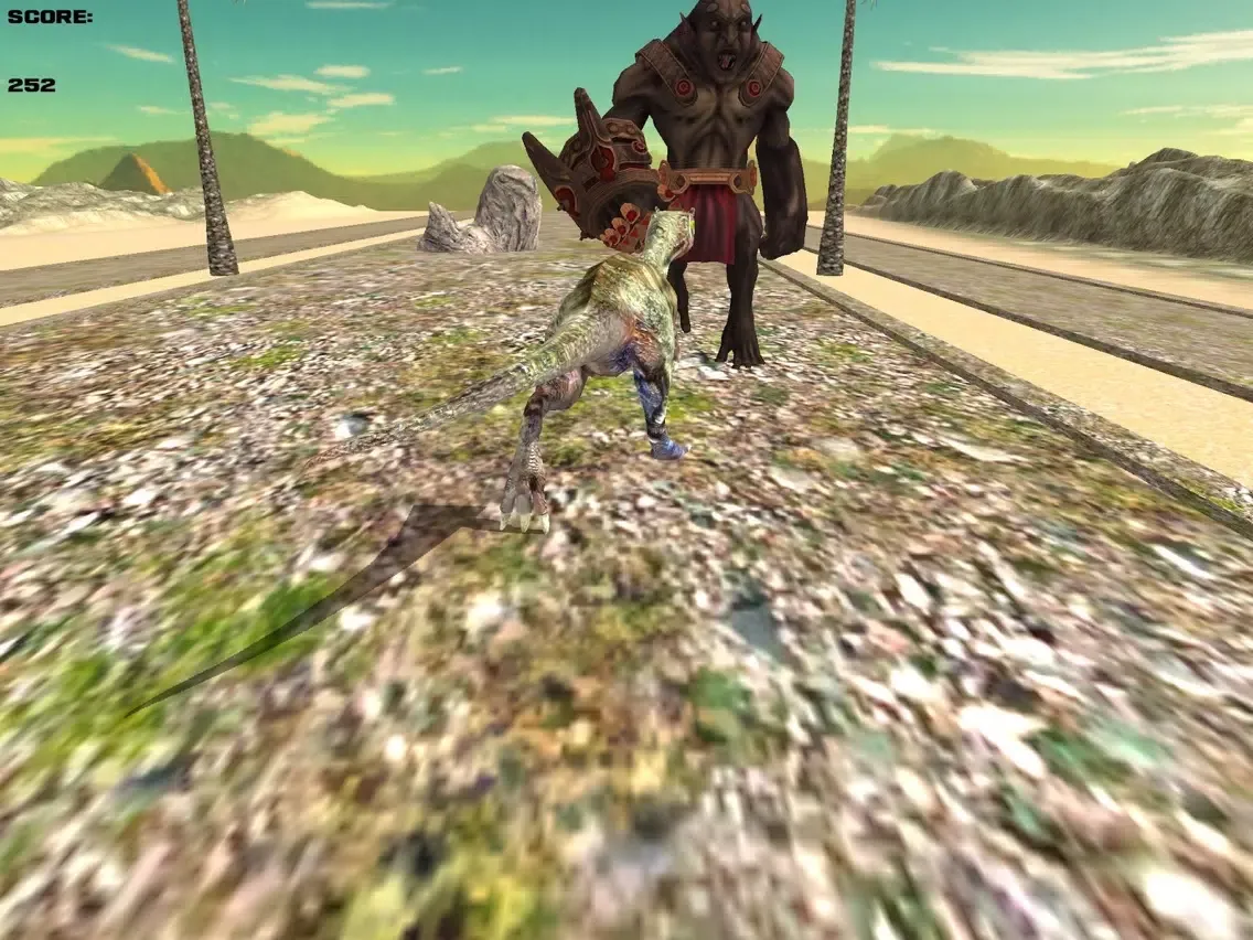 Zrzuty ekranu Dinosaur Run 3D - A Jurassic Dino Race Adventure Free Games iPad 