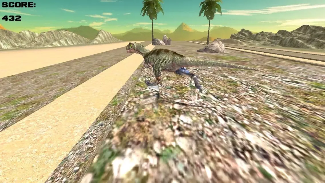 Zrzuty ekranu Dinosaur Run 3D - A Jurassic Dino Race Adventure Free Games