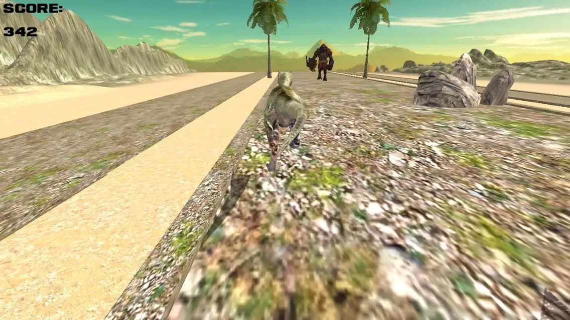 Zrzuty ekranu Dinosaur Run 3D - A Jurassic Dino Race Adventure Free Games