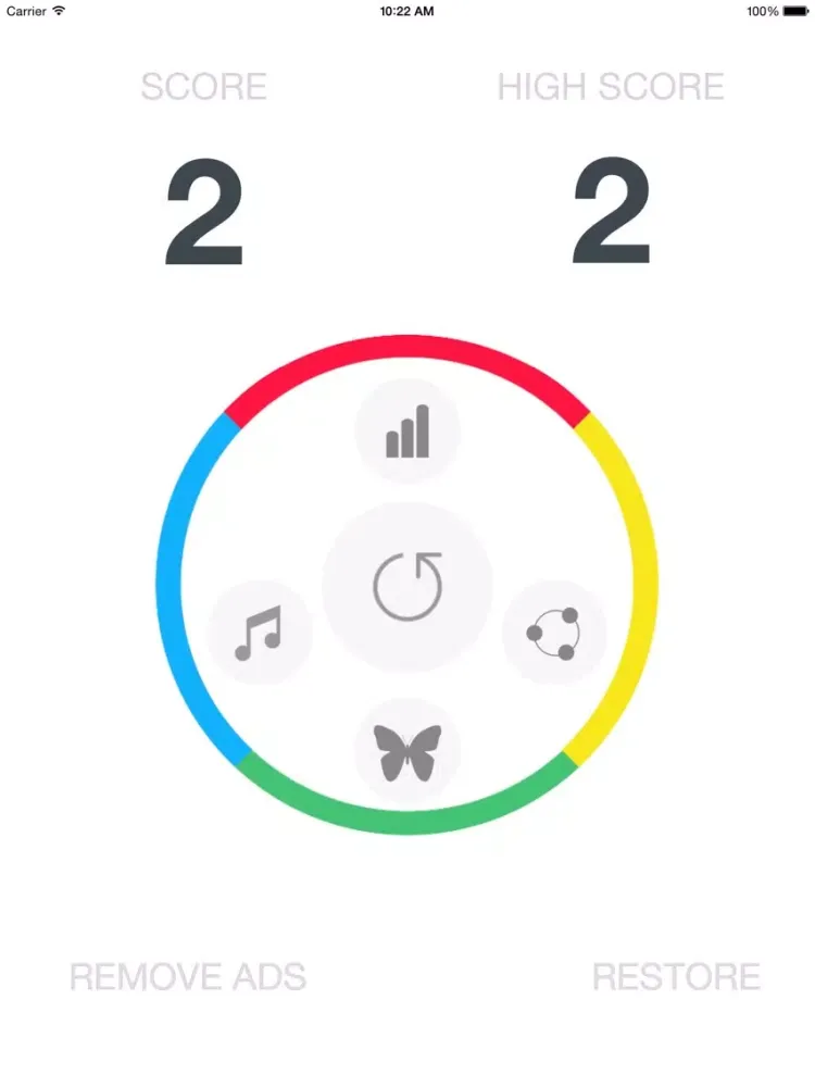 ภาพหน้าจอของ Impossible Color Wheel Crush - Match the line to the circle color iPad 