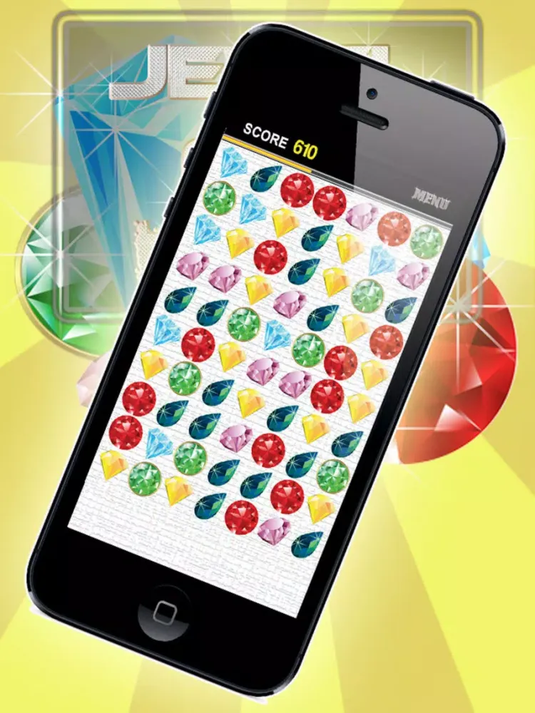 Jewel Blitz Frenzy - match three to crush the gems iPad 應用截圖