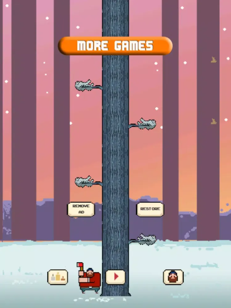 Timber Logger Man Arcade - Chop the Tree iPad  Screenshots