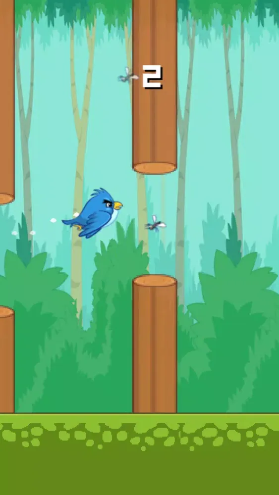 Tiny Flappy Hungry Bird - A clumsy little bird's endless search for food应用截图