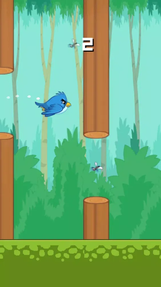 Tiny Flappy Hungry Bird - A clumsy little bird's endless search for food应用截图