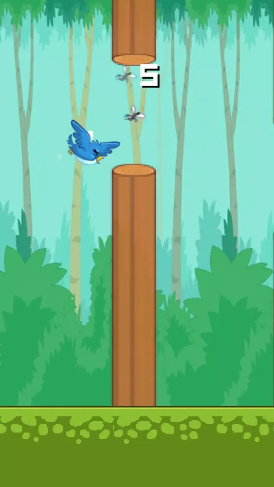 Tiny Flappy Hungry Bird - A clumsy little bird's endless search for food应用截图
