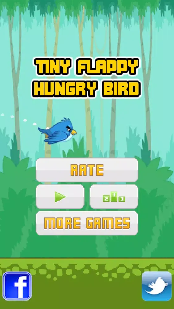 Tiny Flappy Hungry Bird - A clumsy little bird's endless search for food应用截图