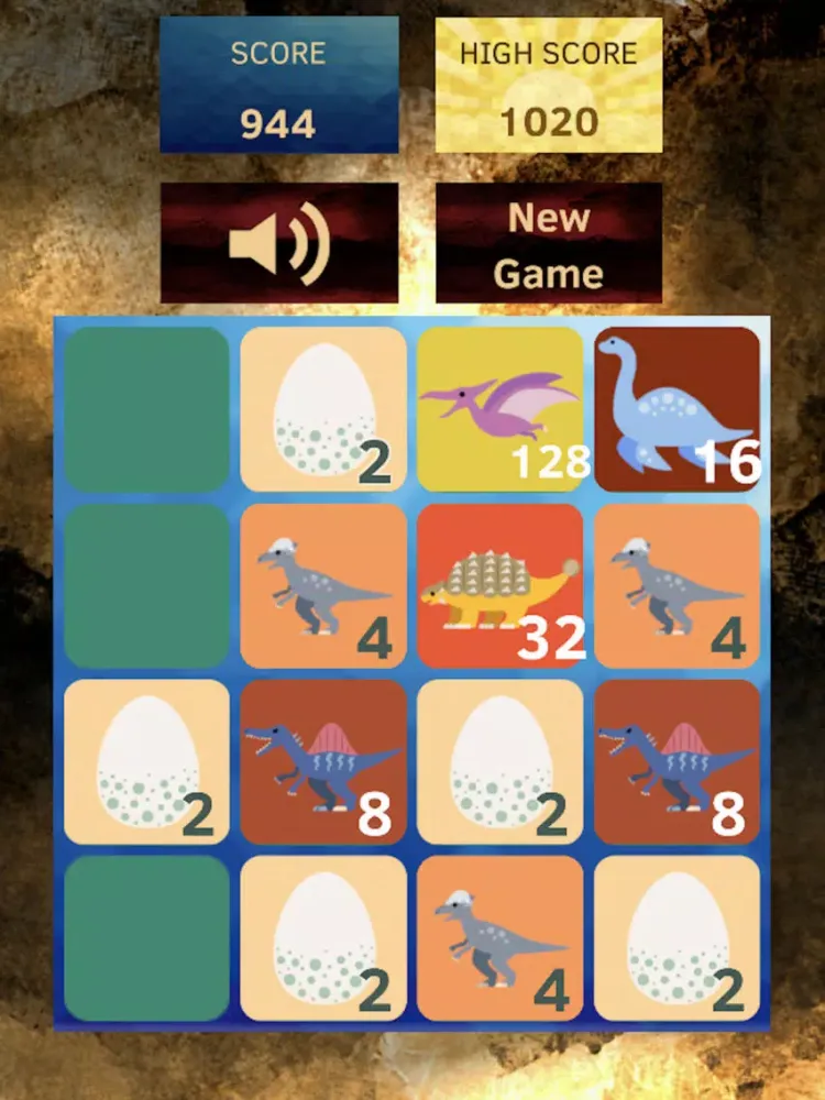 Dinosaur2048 iPad  سکرین شاٹس