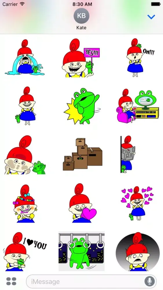 Tangkapan layar A frog and a girl