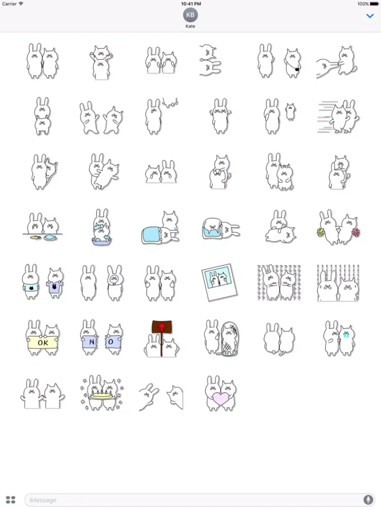A rabbit and cat iPad  Screenshots
