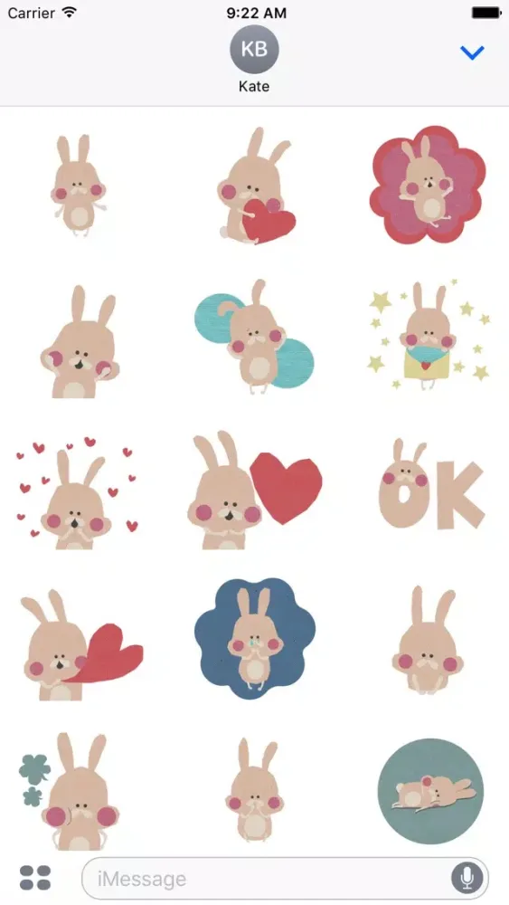 Cute Paper Cutout Rabbit Ekran Görüntüleri