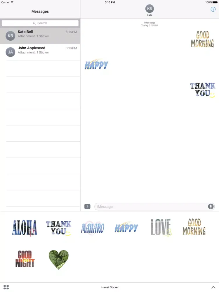 تصاویر Hawaii Sticker iPad 