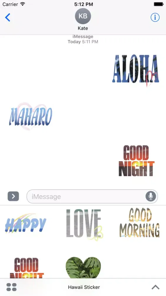 تصاویر Hawaii Sticker