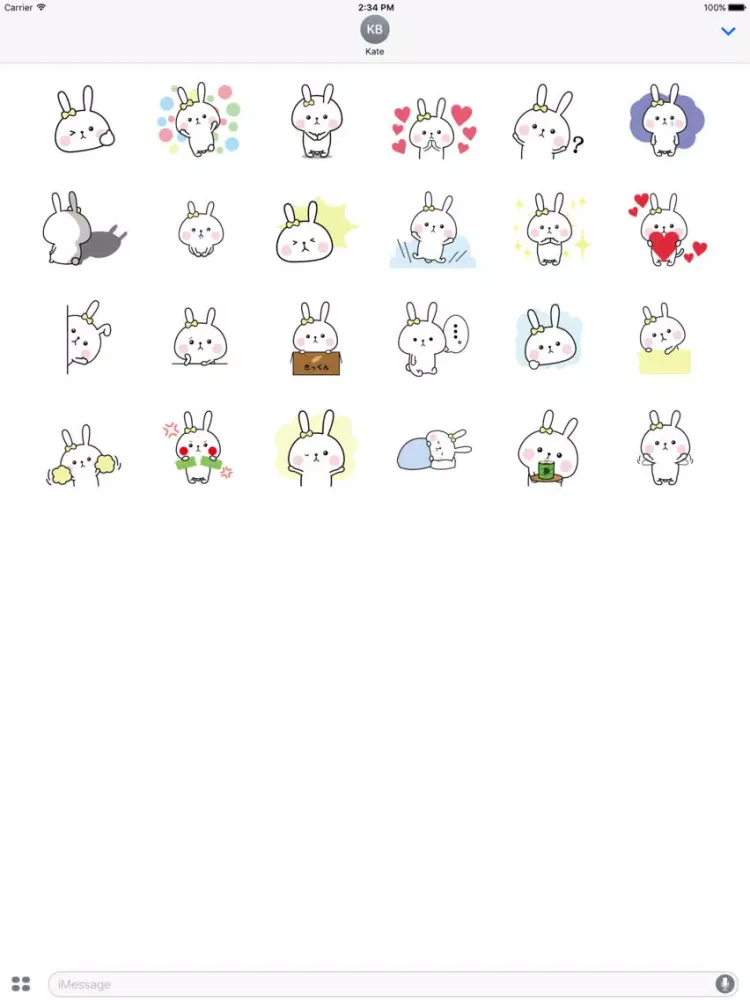 Ảnh chụp màn hình của Ribbon Rabbit iPad 